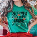 2X Heather Kelly Get in Losers We're Going To See Lights Christmas Bella Graphic Tee