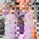 Medium Lilac Ghost Nurses Bella Graphic Tee