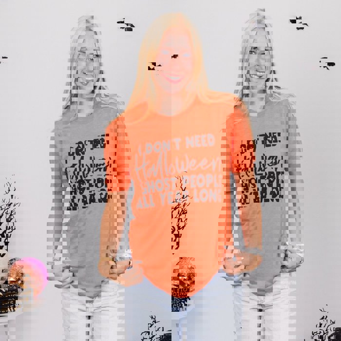 Ghost People All Year Long Bella Graphic Tee