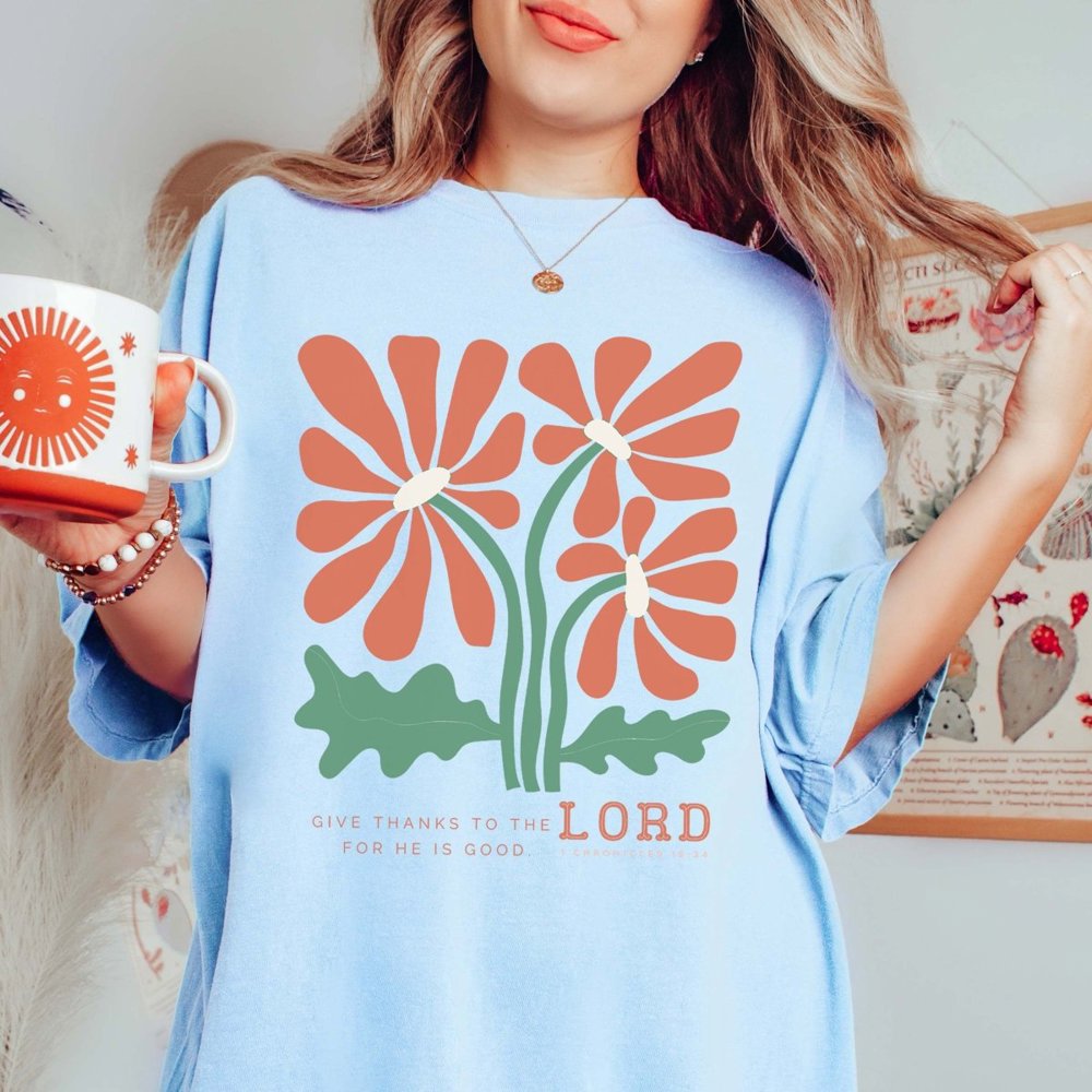 Give Thanks to the Lord Comfort Color Tee