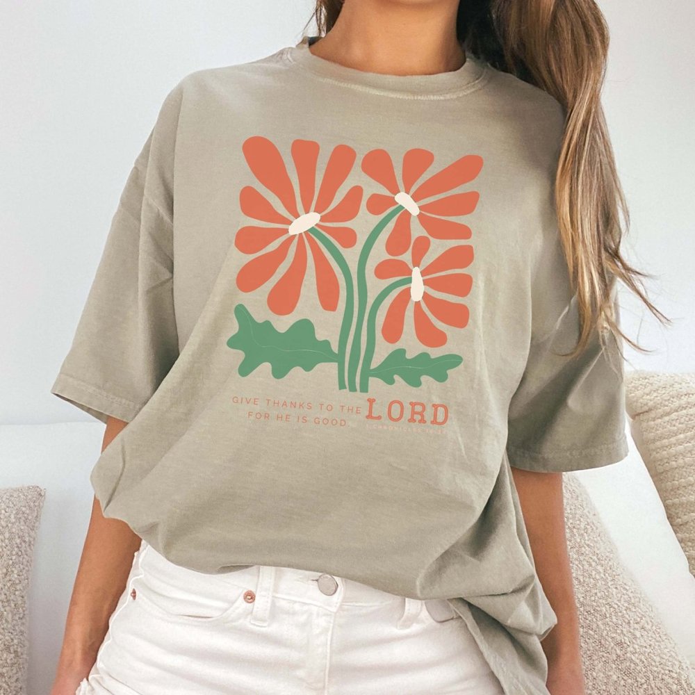 Give Thanks to the Lord Comfort Color Tee