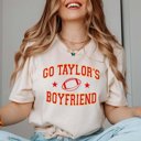 Large Natural Go Taylor's Boyfriend Tee