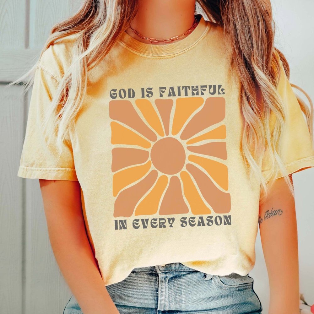 God is Faithful Comfort Color Tee