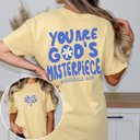 2X Butter God's Masterpiece Comfort Color Tee With Front & Back Designs