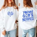  God's Masterpiece Sweatshirt With Front & Back Designs