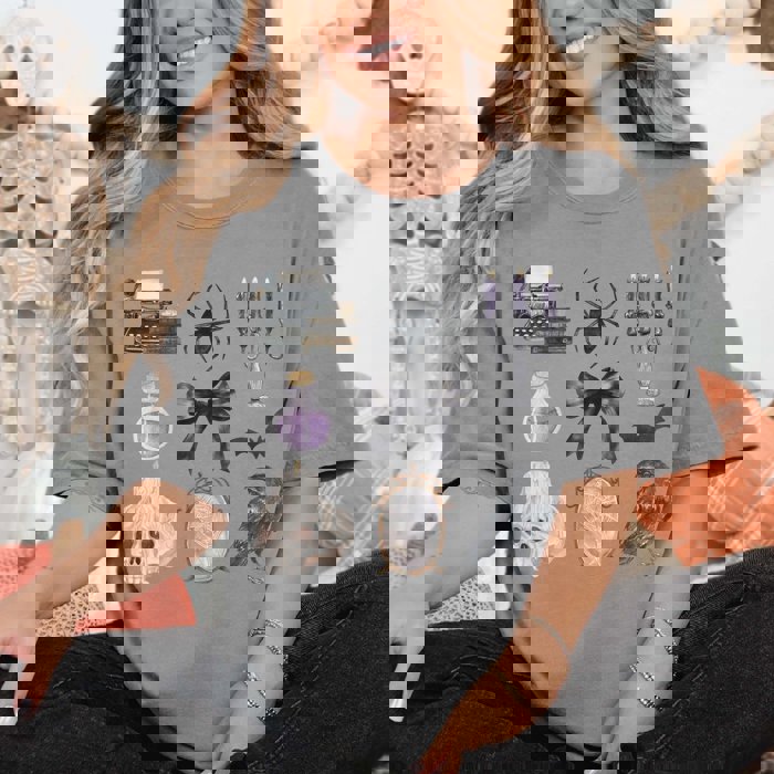 Halloween Collage Comfort Color Graphic Tee