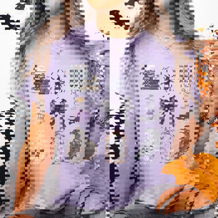 Halloween Collage Comfort Color Graphic Tee