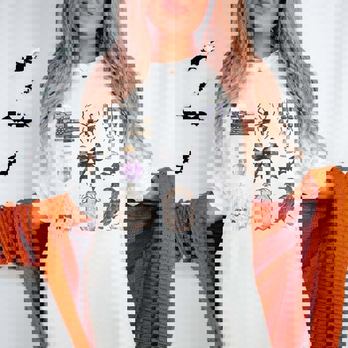 Halloween Collage Comfort Color Graphic Tee