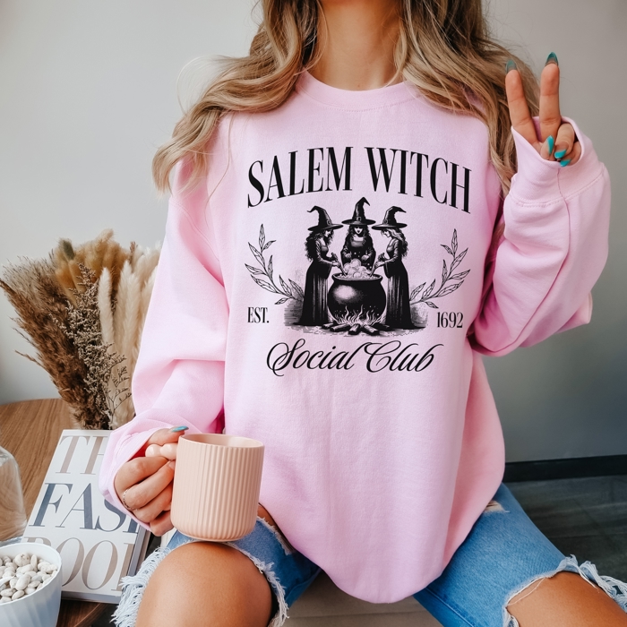 Halloween Crewneck Sweatshirts | Cozy Spooky Season Graphics for Fall