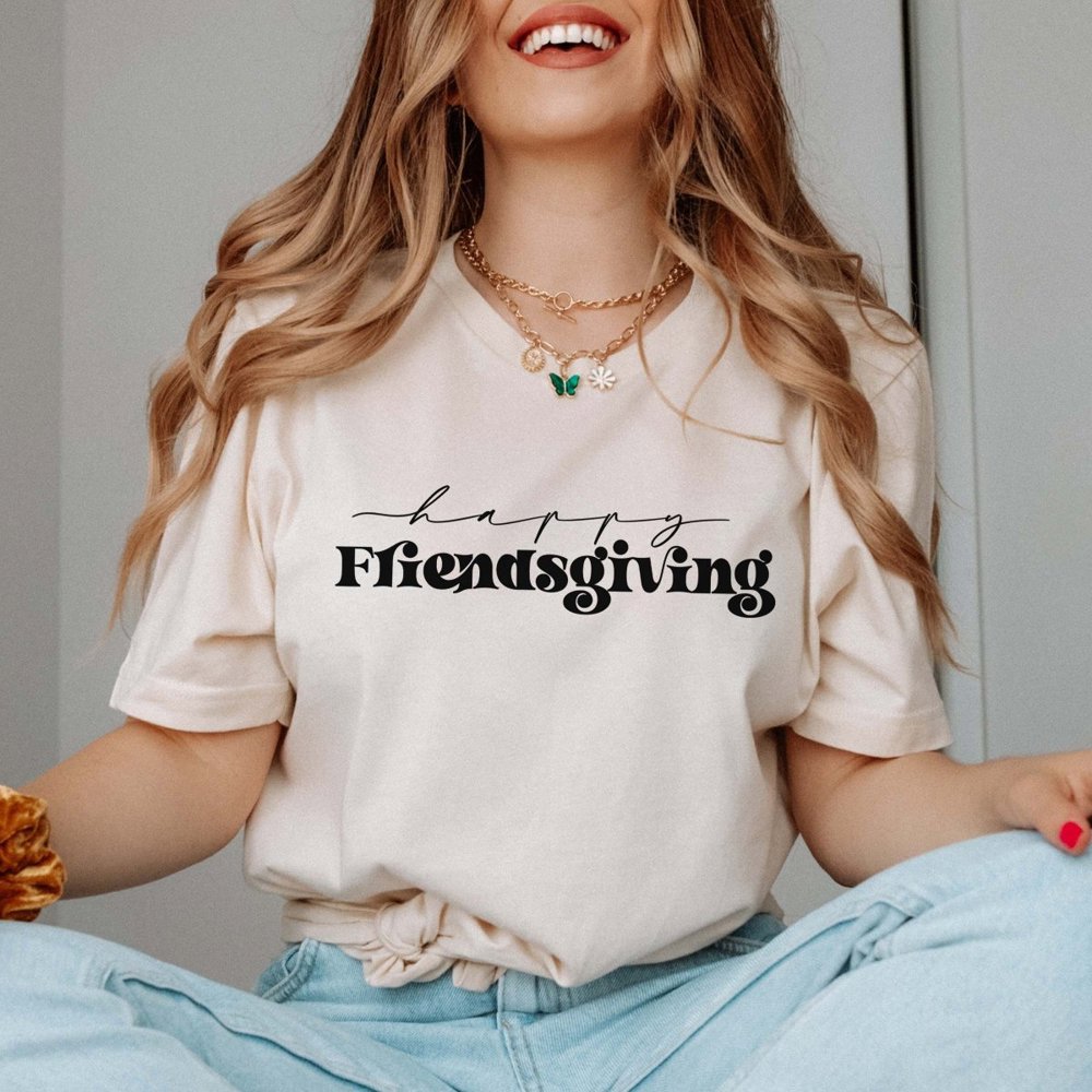 Happy Friendsgiving Bella Graphic Tee