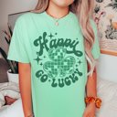 2X Island Reef Happy Go Lucky Disco Clover Comfort Color Tee