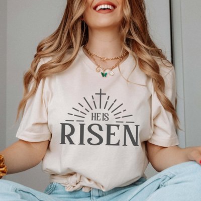 He is Risen Cross Tee