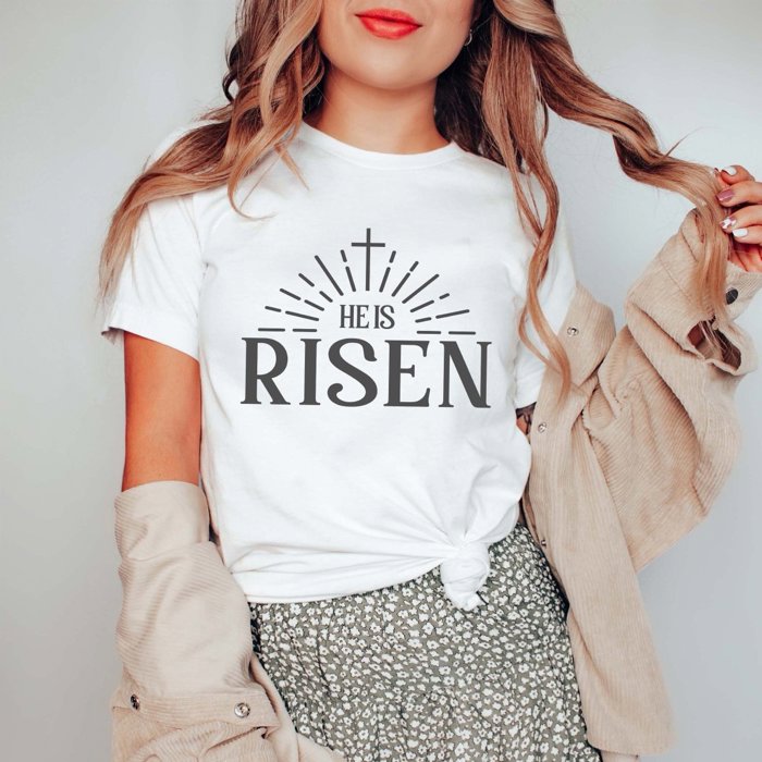 He is Risen Cross Tee