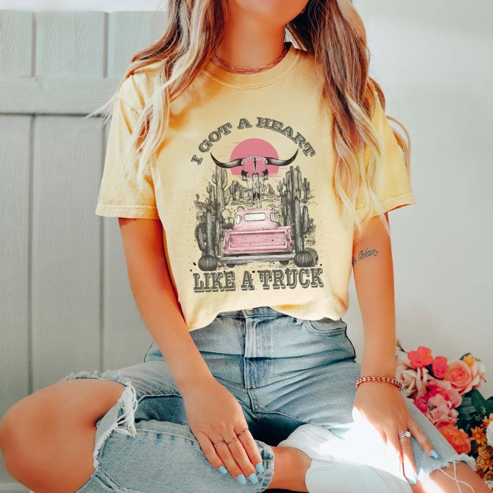 Heart Like A Truck Comfort Color Tee