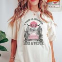 2X Ivory Heart Like A Truck Comfort Color Tee