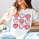 2X White Heart Snack Cakes Collage Bella Graphic Tee