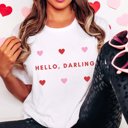 Large White Hello Darling Bella Graphic Tee