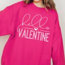 Large Heliconia Hello Valentine Crew Sweatshirt