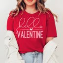 Large Red Hello Valentine Tee