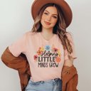 2X Peach Helping Little Minds Grow Bella Graphic Tee