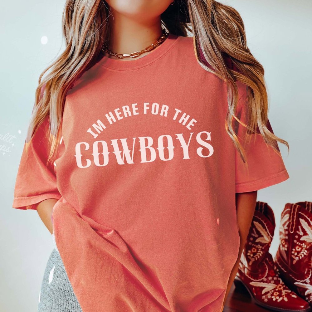 Here for the Cowboys Comfort Colors Tee