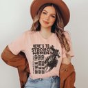 2X Heather Peach Here's To Strong Women Tee