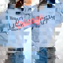 2X Light Blue Hey Chicago Whadya Say Graphic Sweatshirt
