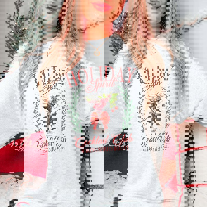 Holiday Spirit Cocktail Club Graphic Sweatshirt