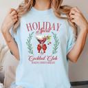 Small chambray Holiday Spirit Social Club Comfort Color Tees