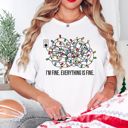 2X White Holly Jolly Bella Canvas Tees – Funny Christmas Graphic Tees for Moms, Holiday Humor Collection