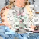 Medium Ivory Holly Jolly Nutcracker Pink & Green Comfort Color Graphic Tee