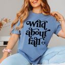 XL Denim Howdy Fall Cozy Comfort Colors Graphic Tees | Wild About Fall, Longhorn, Pumpkins & Western Autumn Shirts