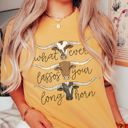 Large Mustard Howdy Fall Cozy Comfort Colors Graphic Tees | Wild About Fall, Longhorn, Pumpkins & Western Autumn Shirts
