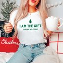 Large White I am the Gift Bella Graphic Tee