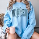 2X Light Blue I Don't Do Winter Very Well Crew Sweatshirt