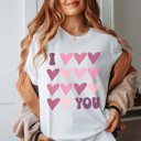 Large White I Heart You Bella Graphic Tee