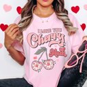  I Like You Cherry Much Comfort Color Graphic Tee