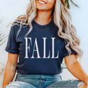 Small Blue I Love Fall Favorites | Cozy Bella Canvas Tees | Sweater Weather, October Vibes, Sunflowers & Pumpkin Patch Shirts