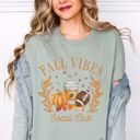 2X Dusty Blue I Love Fall Favorites | Cozy Bella Canvas Tees | Sweater Weather, October Vibes, Sunflowers & Pumpkin Patch Shirts