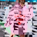 Small Pink I Love You Graphic Hoodie Front & Back Design