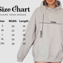 2X White I Love You Graphic Hoodie Front & Back Design