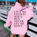 2X Pink I Put My Faith In Jesus Hoodie