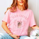 Large Pink Ice Coffee Social Club Tee