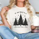  In My Heart Is A Christmas Tree Farm Comfort Color Graphic Tee