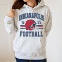 2X Ash Indianapolis Football Graphic Hoodie