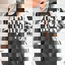 Medium Pepper Irish Shamrock White Comfort Colors Crew Sweatshirt