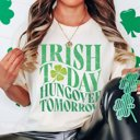 2X Ivory Irish Today Hungover Tomorrow Comfort Color Tee