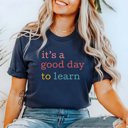 2X Navy It's a Good Day to Learn Bella Graphic Tee