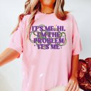 2X Blossom It's Me Hi Mardi Gras Beads Comfort Color Tees