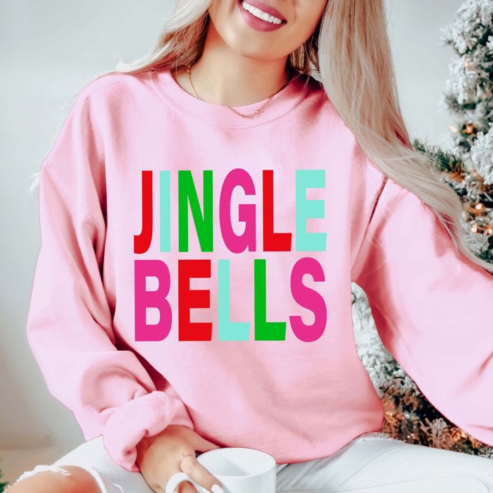 Jingle Bells Christmas Sweatshirts – Cozy, Festive, and Boutique-Style Holiday Pullovers